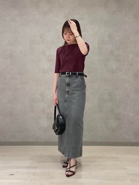 「EDIT COLOGNE（エディットコロン）のアイテム」を使った、PROPORTION STAFFさん（レディース・154cm）の夏コーディネート