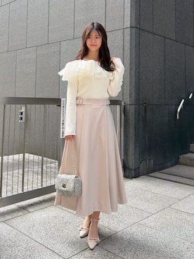 「PROPORTION BODY DRESSING（プロポーションボディドレッシング）のアイテム」を使った、PROPORTION STAFFさん（レディース・158cm）の春コーディネート