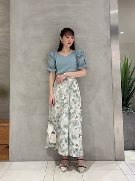 「PROPORTION BODY DRESSING（プロポーションボディドレッシング）のアイテム（スカート）」を使った、PROPORTION STAFFさん（レディース・162cm）の春コーディネート