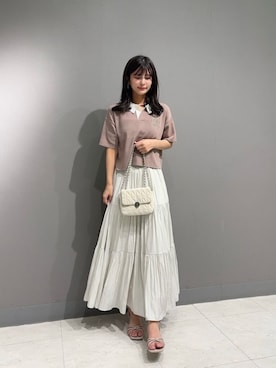 「PROPORTION BODY DRESSING（プロポーションボディドレッシング）のアイテム」を使った、PROPORTION STAFFさん（レディース・159cm）の夏コーディネート