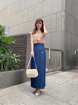 「PROPORTION BODY DRESSING（プロポーションボディドレッシング）のアイテム」を使った、PROPORTION STAFFさん（レディース・158cm）の夏コーディネート