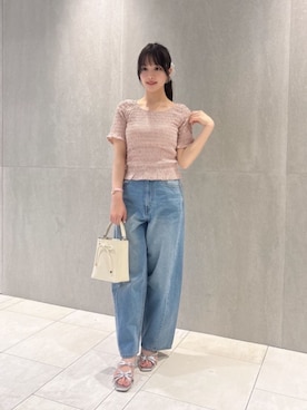 「EDIT COLOGNE（エディットコロン）のアイテム」を使った、PROPORTION STAFFさん（レディース・154cm）の春コーディネート