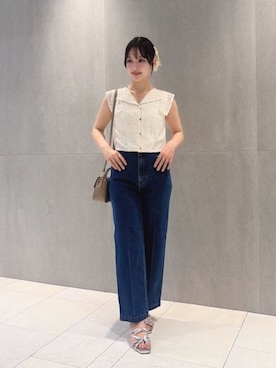 「PROPORTION BODY DRESSING（プロポーションボディドレッシング）のアイテム」を使った、PROPORTION STAFFさん（レディース・154cm）の夏コーディネート