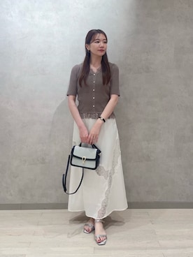「PROPORTION BODY DRESSING（プロポーションボディドレッシング）のアイテム」を使った、PROPORTION STAFFさん（レディース・154cm）の夏コーディネート