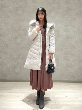 「アイテム（ワンピース/ドレス）」を使った、PROPORTION STAFFさん（レディース・164cm）の冬コーディネート