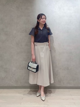 「EDIT COLOGNE（エディットコロン）のアイテム」を使った、PROPORTION STAFFさん（レディース・154cm）の春コーディネート