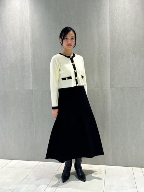 バイカラーカーデセットアップ / 1216140100（ワンピース