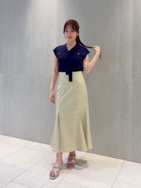 「PROPORTION BODY DRESSING（プロポーションボディドレッシング）のアイテム」を使った、PROPORTION STAFFさん（レディース・154cm）の夏コーディネート