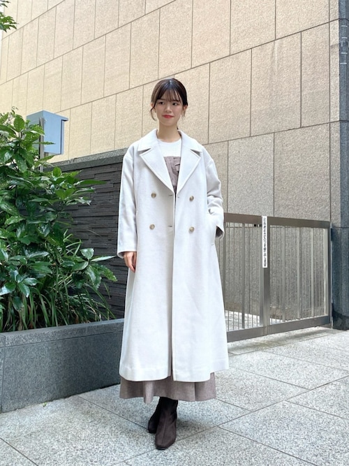 PROPORTION BODY DRESSING ステンカラーコート コート ダブル釦