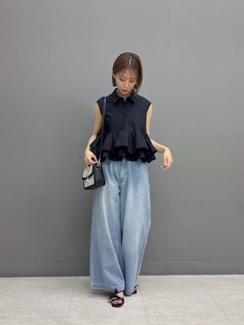 「PROPORTION BODY DRESSING（プロポーションボディドレッシング）のアイテム」を使った、PROPORTION STAFFさん（レディース・154cm）の夏コーディネート