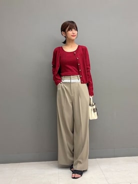 「アイテム（アンサンブル）」を使った、PROPORTION STAFFさん（レディース・159cm）の秋コーディネート
