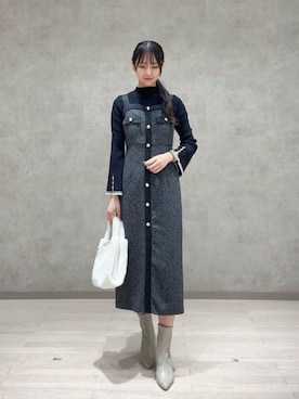 「EDIT COLOGNE（エディットコロン）のアイテム」を使った、PROPORTION STAFFさん（レディース・164cm）の秋コーディネート