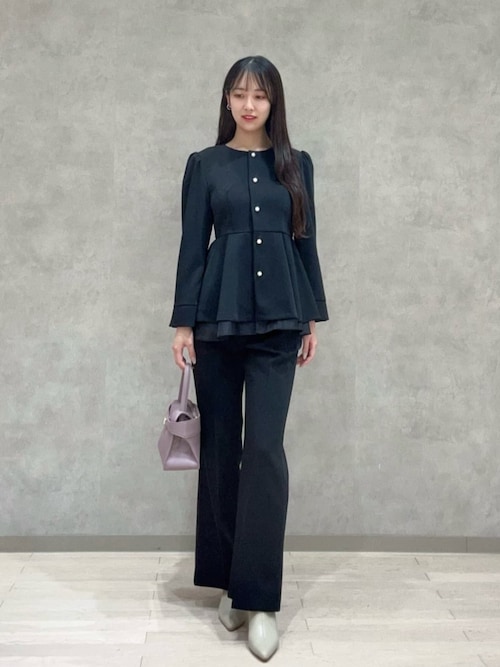 ペプラムジャケット / 1216155001（セットアップ）｜PROPORTION BODY