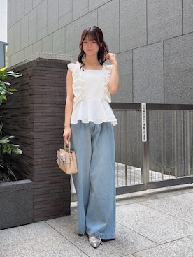 「PROPORTION BODY DRESSING（プロポーションボディドレッシング）のアイテム」を使った、PROPORTION STAFFさん（レディース・158cm）の夏コーディネート