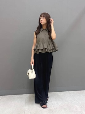 「PROPORTION BODY DRESSING（プロポーションボディドレッシング）のアイテム」を使った、PROPORTION STAFFさん（レディース・154cm）の夏コーディネート