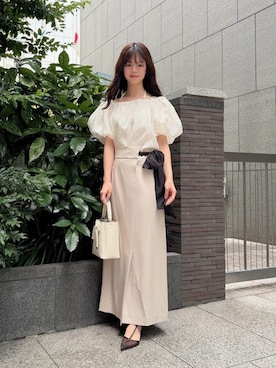 「PROPORTION BODY DRESSING（プロポーションボディドレッシング）のアイテム」を使った、PROPORTION STAFFさん（レディース・158cm）の夏コーディネート