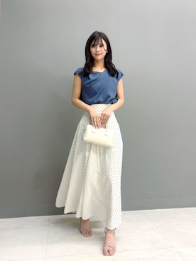 「PROPORTION BODY DRESSING（プロポーションボディドレッシング）のアイテム」を使った、PROPORTION STAFFさん（レディース・159cm）の夏コーディネート