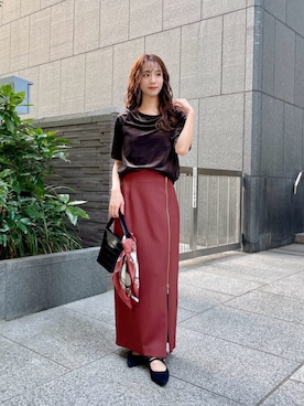 「EDIT COLOGNE（エディットコロン）のアイテム」を使った、PROPORTION STAFFさん（レディース・153cm）の秋コーディネート