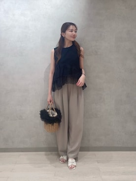 「PROPORTION BODY DRESSING（プロポーションボディドレッシング）のアイテム」を使った、PROPORTION STAFFさん（レディース・154cm）の夏コーディネート