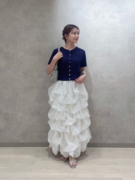 「PROPORTION BODY DRESSING（プロポーションボディドレッシング）のアイテム」を使った、PROPORTION STAFFさん（レディース・154cm）の夏コーディネート
