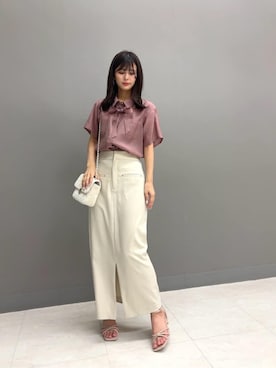 「PROPORTION BODY DRESSING（プロポーションボディドレッシング）のアイテム」を使った、PROPORTION STAFFさん（レディース・159cm）の夏コーディネート