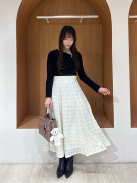 「アイテム（キーホルダー）」を使った、PROPORTION STAFFさん（レディース・152cm）の冬コーディネート