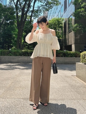 「PROPORTION BODY DRESSING（プロポーションボディドレッシング）のアイテム」を使った、PROPORTION STAFFさん（レディース・161cm）の夏コーディネート