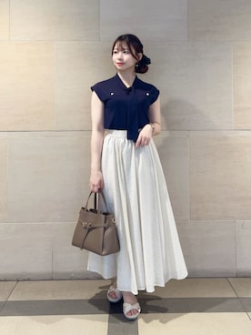 「PROPORTION BODY DRESSING（プロポーションボディドレッシング）のアイテム」を使った、PROPORTION STAFFさん（レディース・155cm）の夏コーディネート
