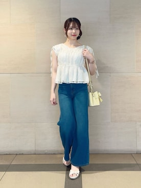 「PROPORTION BODY DRESSING（プロポーションボディドレッシング）のアイテム」を使った、PROPORTION STAFFさん（レディース・155cm）の夏コーディネート