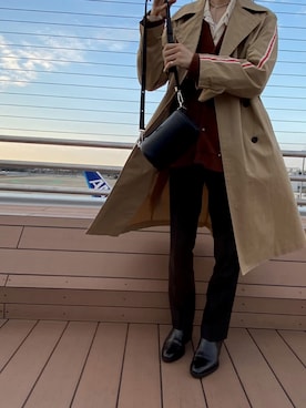 「ZARA（ザラ）のアイテム（トレンチコート）」を使った、jxxxsonさん（メンズ・171cm）の秋コーディネート
