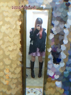 「ScoLar（スカラー）のアイテム」を使った、†りりにゃん†さん（レディース・159cm）の春コーディネート