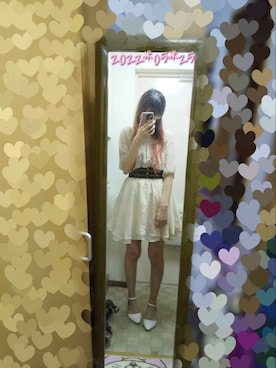 「ひざ丈スカート」｜†りりにゃん†さん（レディース・159cm）の春コーディネート