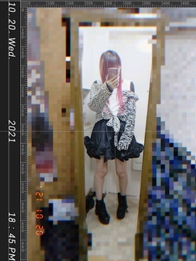 「onespo（ワンスポ）のアイテム（トップス）」を使った、†りりにゃん†さん（レディース・159cm）の秋コーディネート