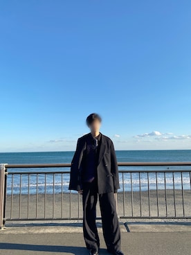 「RYO TAKASHIMA（リョウタカシマ）のアイテム（スラックス）」を使った、けいさん（メンズ・179cm）の秋コーディネート