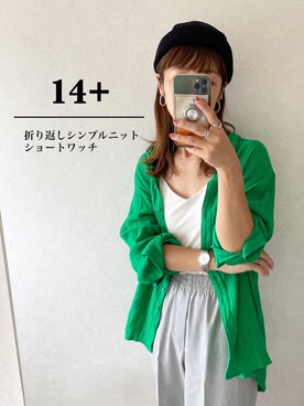 「真夏のアクティブスタイル」｜「アイテム（ニットキャップ/ビーニー）」を使った、noriさん（レディース・159cm）の夏コーディネート