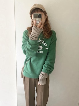 「via j（ヴィアジェイ）のアイテム」を使った、noriさん（レディース・159cm）の秋コーディネート