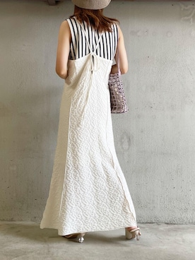 「Bab（バブ）のアイテム（帽子）」を使った、noriさん（レディース・159cm）の夏コーディネート