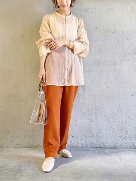 「COOLなこのコが仲間入り」｜「アイテム（スリッポン）」を使った、noriさん（レディース・159cm）の夏コーディネート
