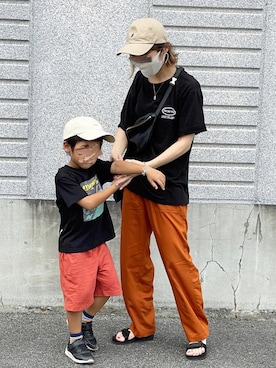 「via j（ヴィアジェイ）のアイテム（帽子）」を使った、noriさん（レディース・159cm）の夏コーディネート