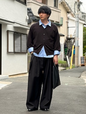 「CLEL（クレイル）のアイテム（トップス）」を使った、kosukeさん（メンズ・181cm）の春コーディネート