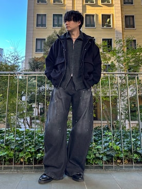 「アイテム（ブルゾン）」を使った、kosukeさん（メンズ・181cm）の冬コーディネート