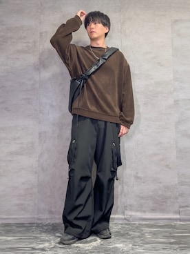 「アイテム（スウェット）」を使った、kosukeさん（メンズ・181cm）の秋コーディネート