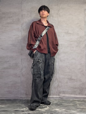 「アイテム（ジャージ）」を使った、kosukeさん（メンズ・181cm）の秋コーディネート