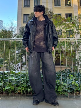 「アイテム（パンツ）」を使った、kosukeさん（メンズ・181cm）の秋コーディネート