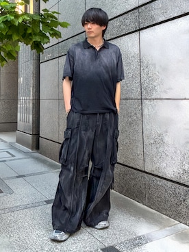 「アイテム（ポロシャツ）」を使った、kosukeさん（メンズ・181cm）の夏コーディネート