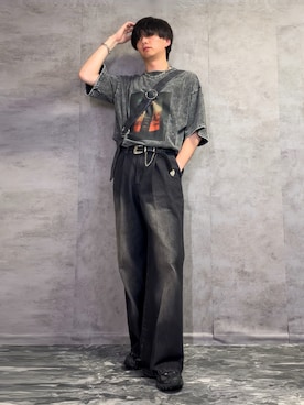 「Tシャツ」｜kosukeさん（メンズ・181cm）の夏コーディネート
