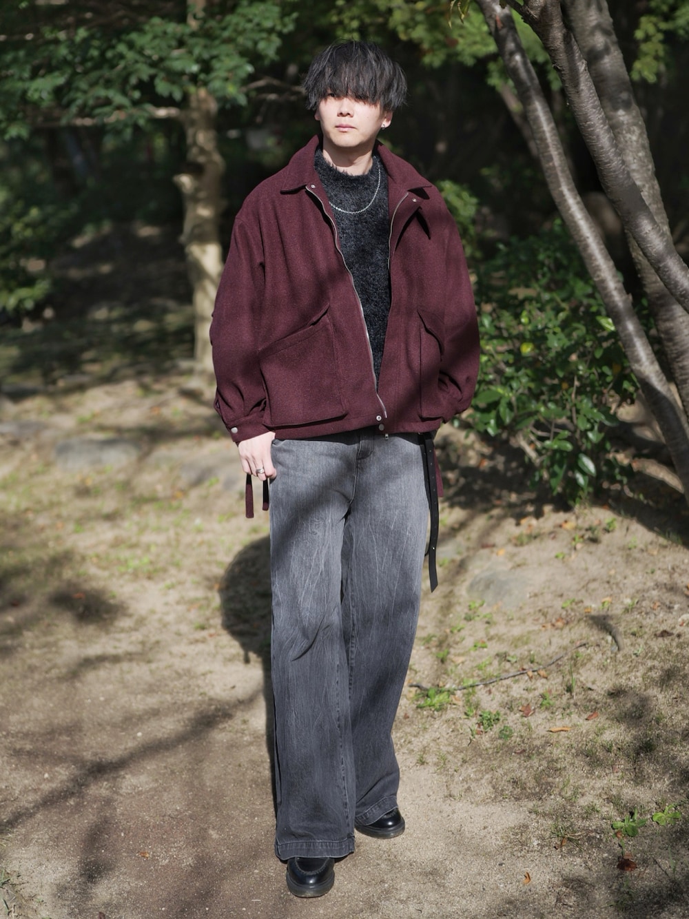 grancy ベルト　GRANCY GRANCY】Carabiner Design LeatherBelt / カラビナデザイン