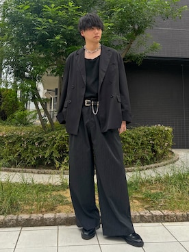 「アイテム（テーラードジャケット）」を使った、kosukeさん（メンズ・181cm・20代）の秋コーディネート