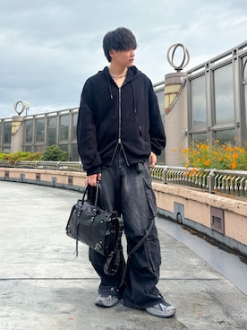 「CIASENSE（シアセンス）のアイテム（ショルダーバッグ）」を使った、kosukeさん（メンズ・181cm）の秋コーディネート