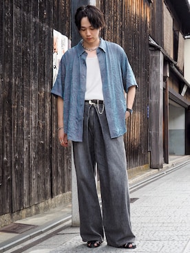 「アイテム（タンクトップ）」を使った、kosukeさん（メンズ・181cm）の夏コーディネート